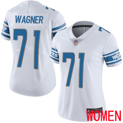 Detroit Lions Limited White Women Ricky Wagner Road Jersey NFL Football 71 Vapor Untouchable